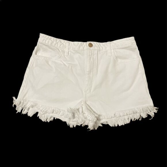 NWOT Show Me Your Mumu High Waisted White Shorts Size 32 - Picture 9 of 12